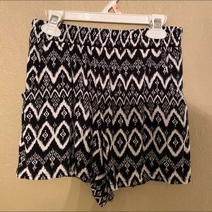 Aztec print shorts